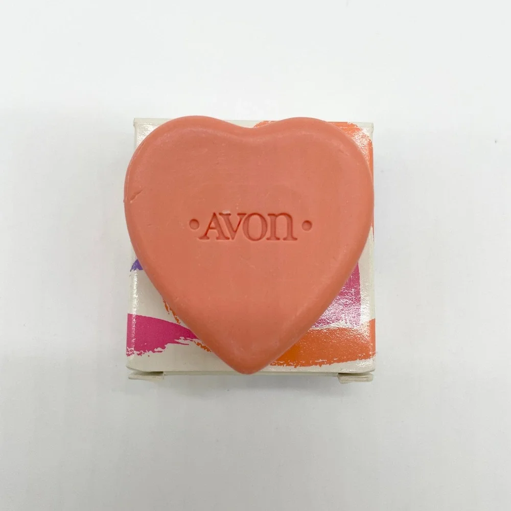 Vintage Avon Bath Soap Heart to‎ Heart 1980s Hugs Kisses Sweetheart Valentines